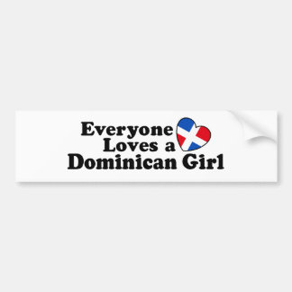 Pegatina Para Coche Chica dominicano