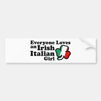 Pegatina Para Coche Chica italiano irlandés