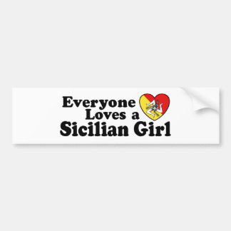 Pegatina Para Coche Chica siciliano
