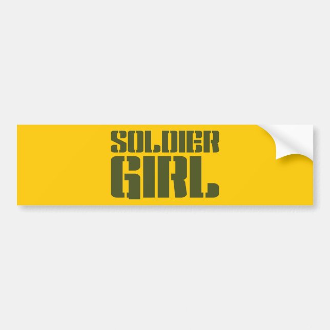 PEGATINA PARA COCHE CHICA SOLDIER (Frente)