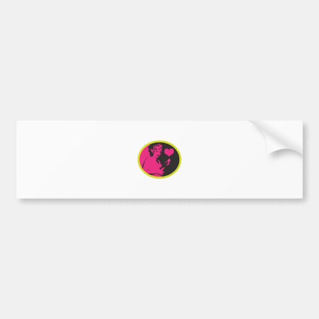 Pegatina Para Coche Chica Uke del encanto (Frente)