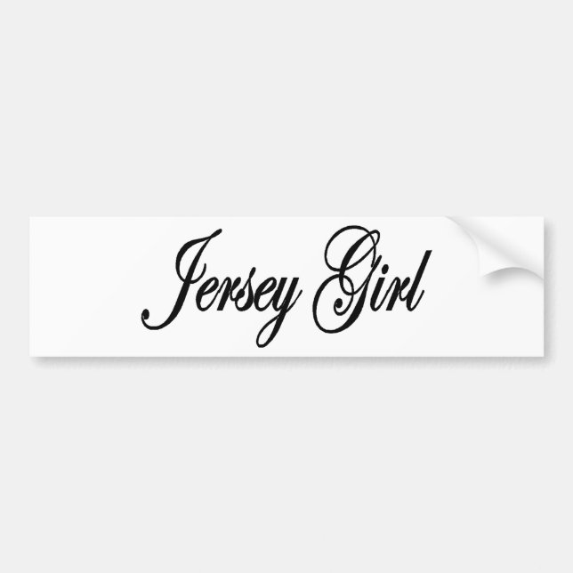 Pegatina Para Coche Chicas del jersey (Frente)