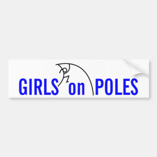 Pegatina Para Coche Chicas en postes