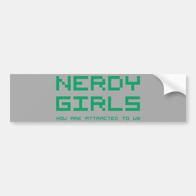 Pegatina Para Coche Chicas Nerdy 2 (Frente)