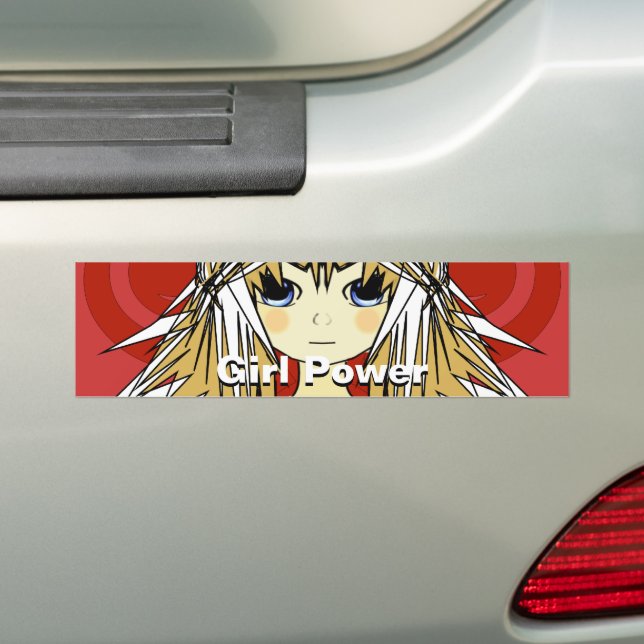 Pegatina Para Coche Chicas Ultra Cute Anime - Chica Power - chicas pod (en coche)
