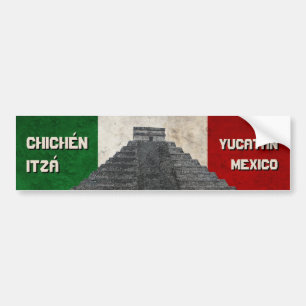 Pegatina Para Coche Chichén Itzá, Yucatán, México