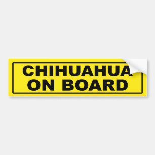Pegatina Para Coche Chihuahua a bordo