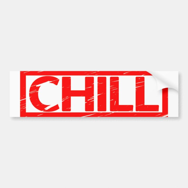 Pegatina Para Coche Chill Stamp (Frente)