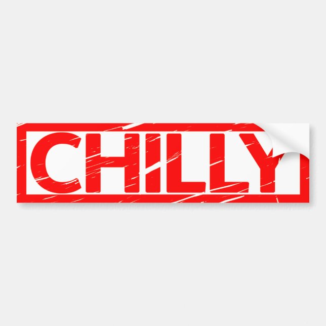 Pegatina Para Coche Chilly Stamp (Frente)