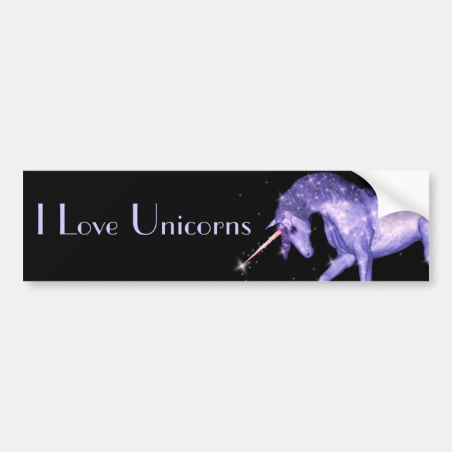Pegatina Para Coche Chispas del unicornio (Frente)