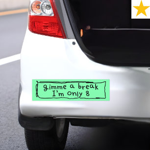 Pegatina Para Coche Chiste Infantil de Niño Divertido Humor al Conduci