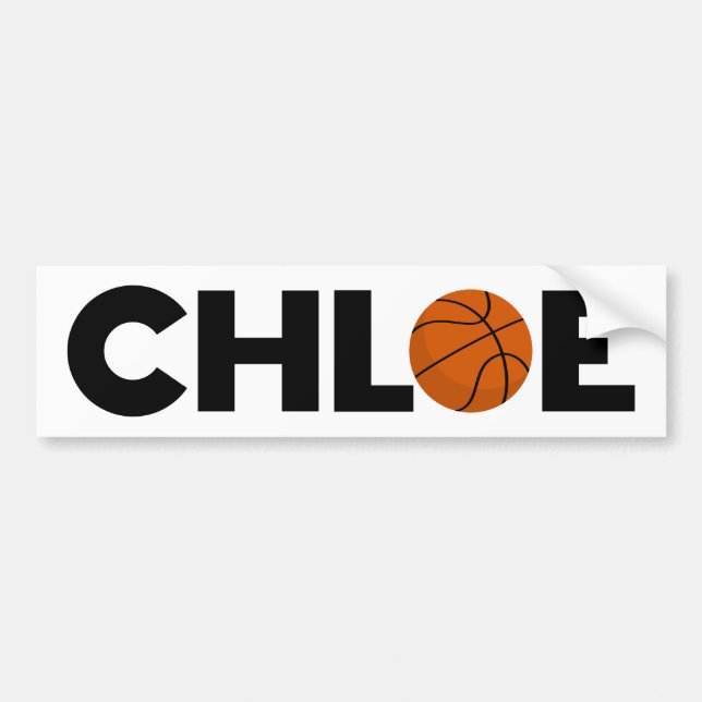 Pegatina Para Coche Chloe Basketball (Frente)