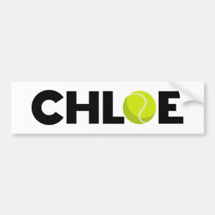 Pegatina Para Coche Chloe Tennis Bumper Sticker