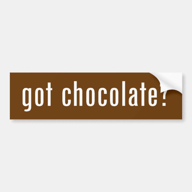 Pegatina Para Coche ¿chocolate conseguido? (Frente)