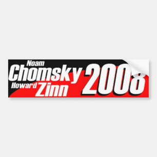 Pegatina Para Coche Chomsky \ Zinn 2008