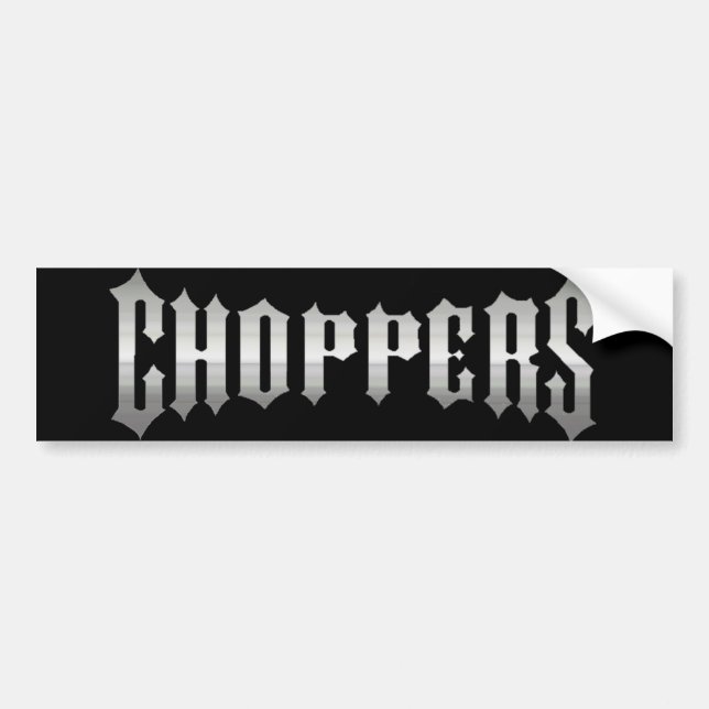 PEGATINA PARA COCHE CHOPPERS CROME (Frente)