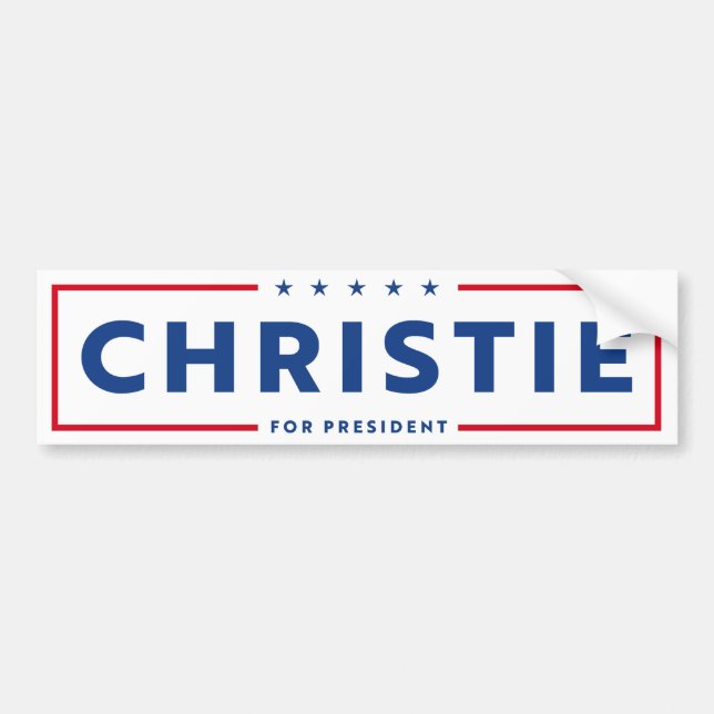 PEGATINA PARA COCHE CHRIS CHRISTIE 2024 (Frente)