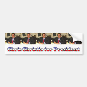 Pegatina Para Coche Chris Christie para el presidente