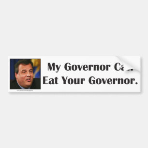 Pegatina Para Coche Chris Christie puede comer su gobernador