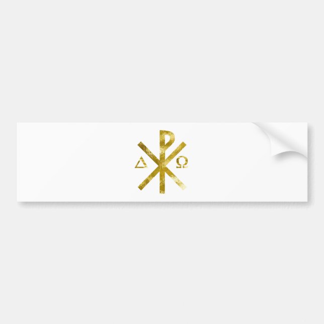 Pegatina Para Coche Chrisme Oméga alfa Or-2 (Frente)