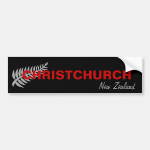 PEGATINA PARA COCHE CHRISTCHURCH, NUEVA ZELANDA