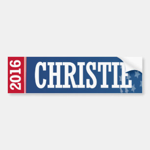 PEGATINA PARA COCHE CHRISTIE 2016