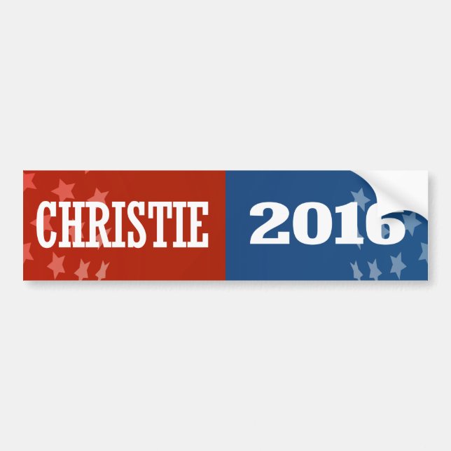 PEGATINA PARA COCHE CHRISTIE 2016 (Frente)