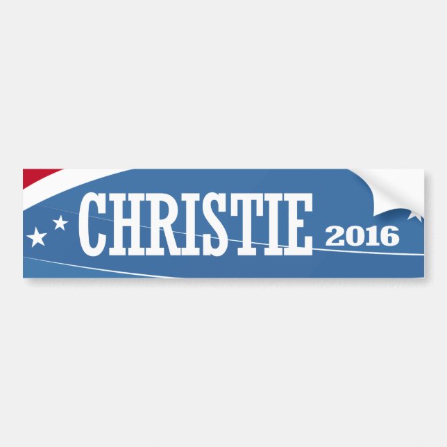 PEGATINA PARA COCHE CHRISTIE 2016 (Frente)