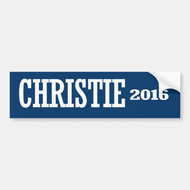 PEGATINA PARA COCHE CHRISTIE 2016 (Frente)