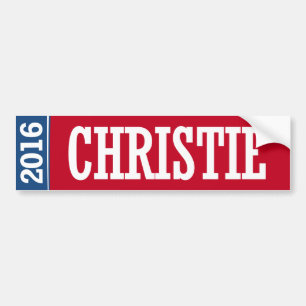 PEGATINA PARA COCHE CHRISTIE 2016