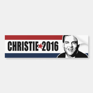 Pegatina Para Coche Christie 2016 parachoques blancos de la estrella y