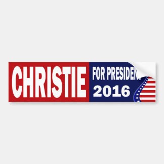 Pegatina Para Coche Christie para el presidente 2016
