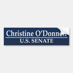 Pegatina Para Coche Christine O'Donnell para el senado