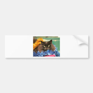 Pegatina Para Coche Christmas Cat