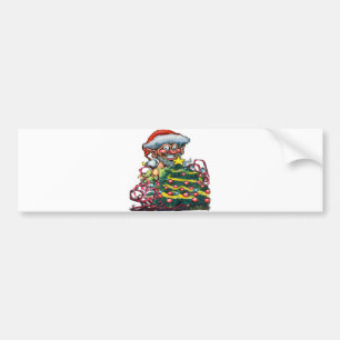 Pegatina Para Coche Christmas Elf