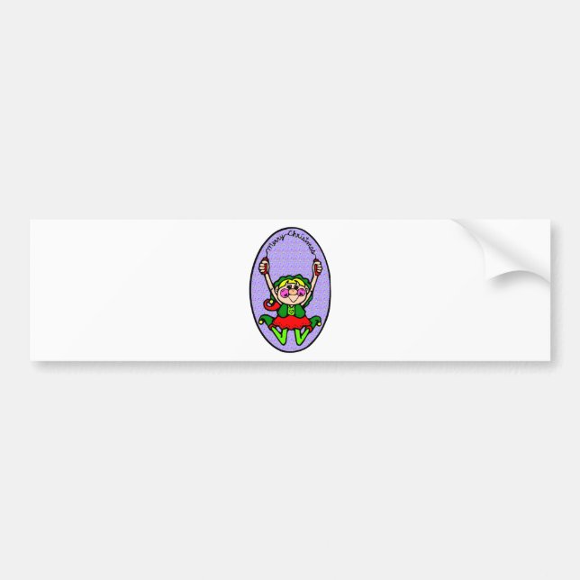 Pegatina Para Coche Christmas Elve (Frente)