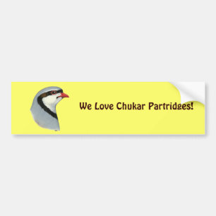 Pegatina Para Coche Chukar: Cabeza de perdigón