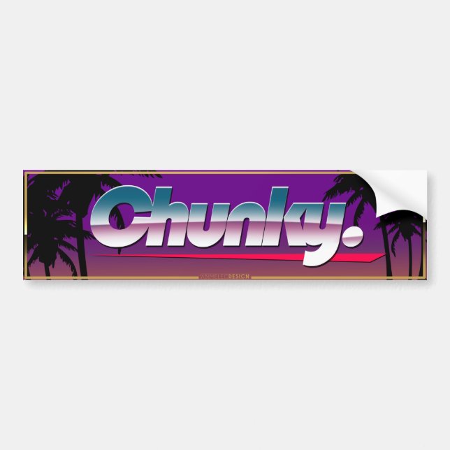 Pegatina Para Coche "Chunky" Slapsticker (Frente)