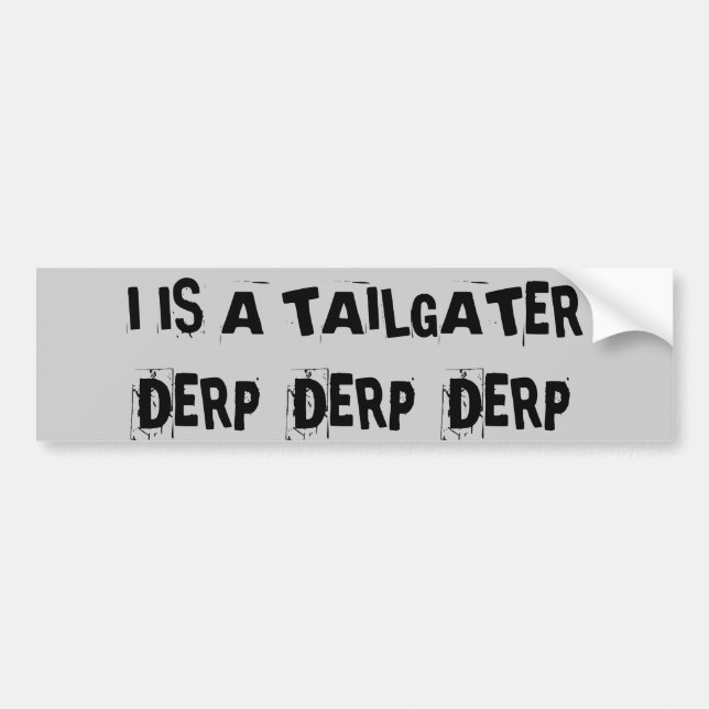 Pegatina Para Coche Chupar rueda Derp Derp Derp (Frente)