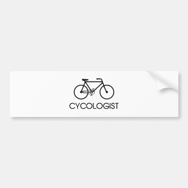 Pegatina Para Coche Ciclo de ciclo de Cycologist (Frente)