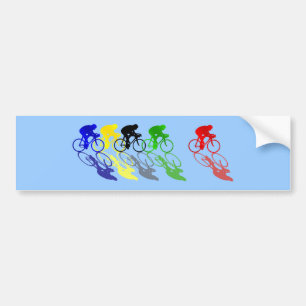 Pegatina Para Coche Ciclo de las Carreras de camino de la bici del