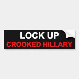 Pegatina Para Coche Cierre para arriba a Hillary torcida