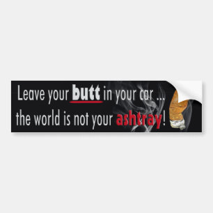 Pegatina Para Coche Cigarette Butt