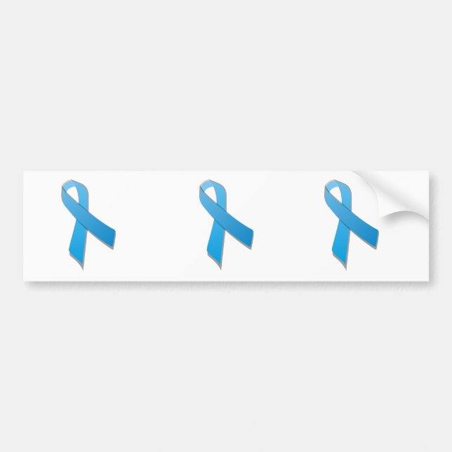 Pegatina Para Coche cinta azul clara de la conciencia (Frente)
