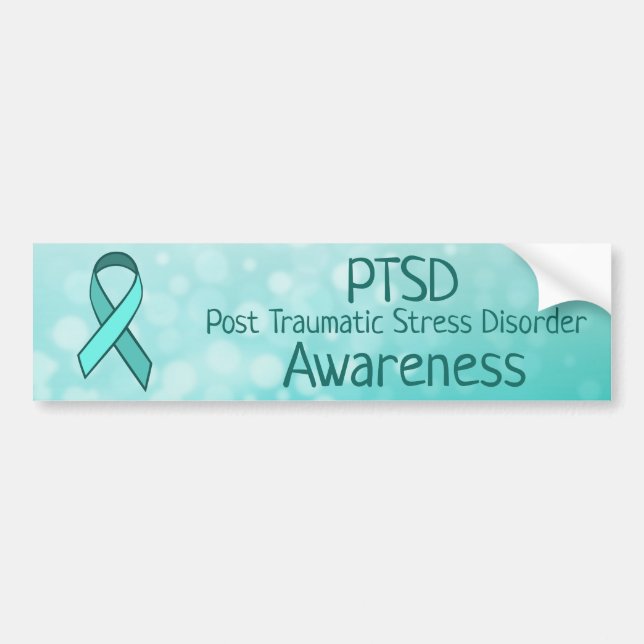 Pegatina Para Coche Cinta de herramientas de sensibilización de PTSD (Frente)
