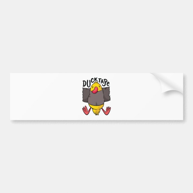 Pegatina Para Coche Cinta de Pato Divertida (Frente)
