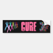 Cintas de sensibilización Cure Bumper Sticker