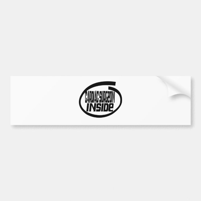 Pegatina Para Coche Cirujano cardiaco dentro (Frente)