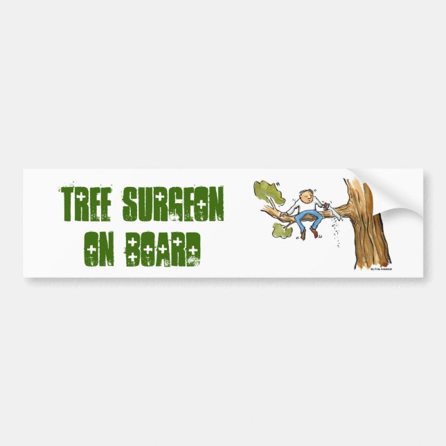 Pegatina Para Coche cirujano de árbol (Frente)