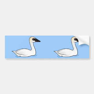 Pegatina Para Coche Cisne de trompetista de Birdorable